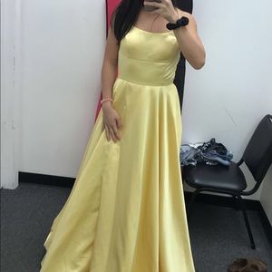Yellow Sherri Hill dress